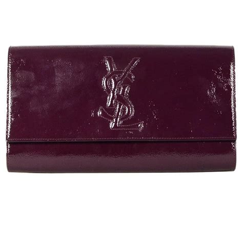 yves saint laurent patent leather clutch|authentic YSL handbag clutch.